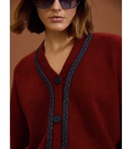 Cardigan denin trenzado 2